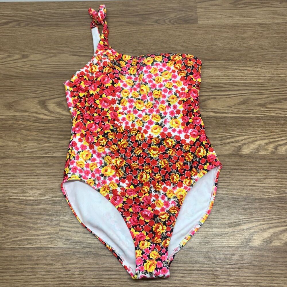 Decree Swimsuit Women's Size Medium One Piece Summer Beach Bathing‎ Suit Floral